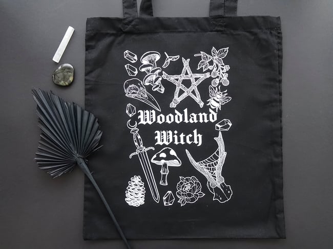 Woodland Witch Tote Bag 
