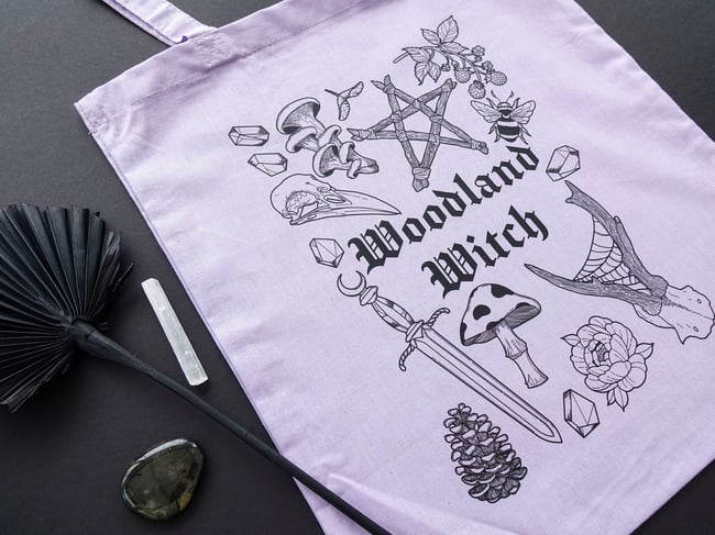 Woodland Witch Tote Bag 