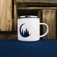 Image 1 of Forest Moon Enamel Mug by Sovende Bjorn