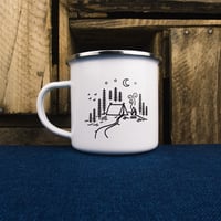 Image 1 of Forest Campsite Enamel Mug by Sovende Bjorn