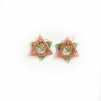 Image of Double Triangle Rotating Earrings