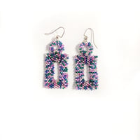 Image of Candy Rectangle Earrings