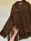 late 1960s leather jacket with long fringe