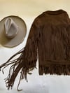 late 1960s leather jacket with long fringe