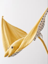 Image 1 of Handmade Velvet Toy Stingray (yellow)