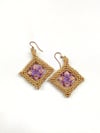 Crystal Cluster Square Earrings