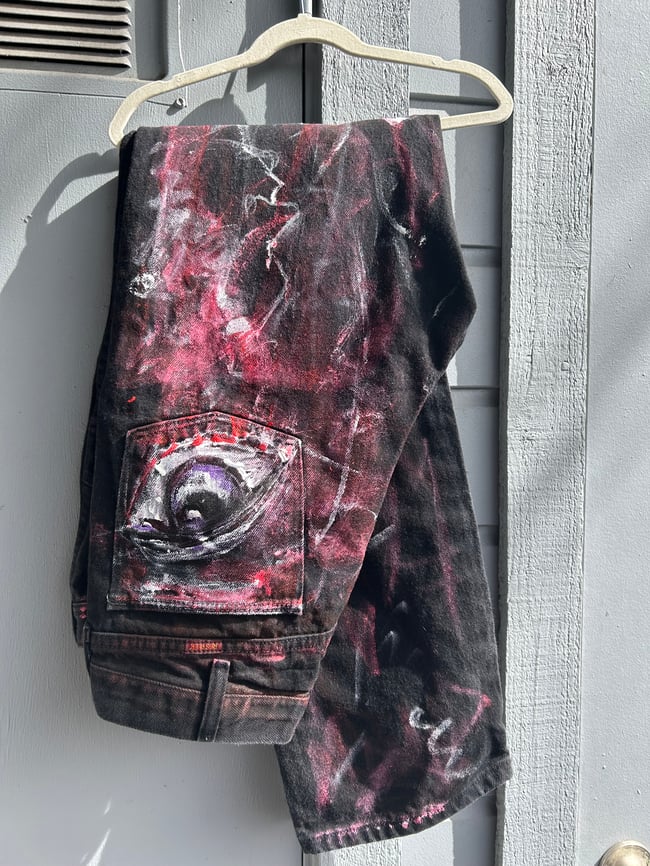 Custom Painted Jeans