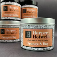 Image 4 of ORANGE AND BAY CANDLE TIN