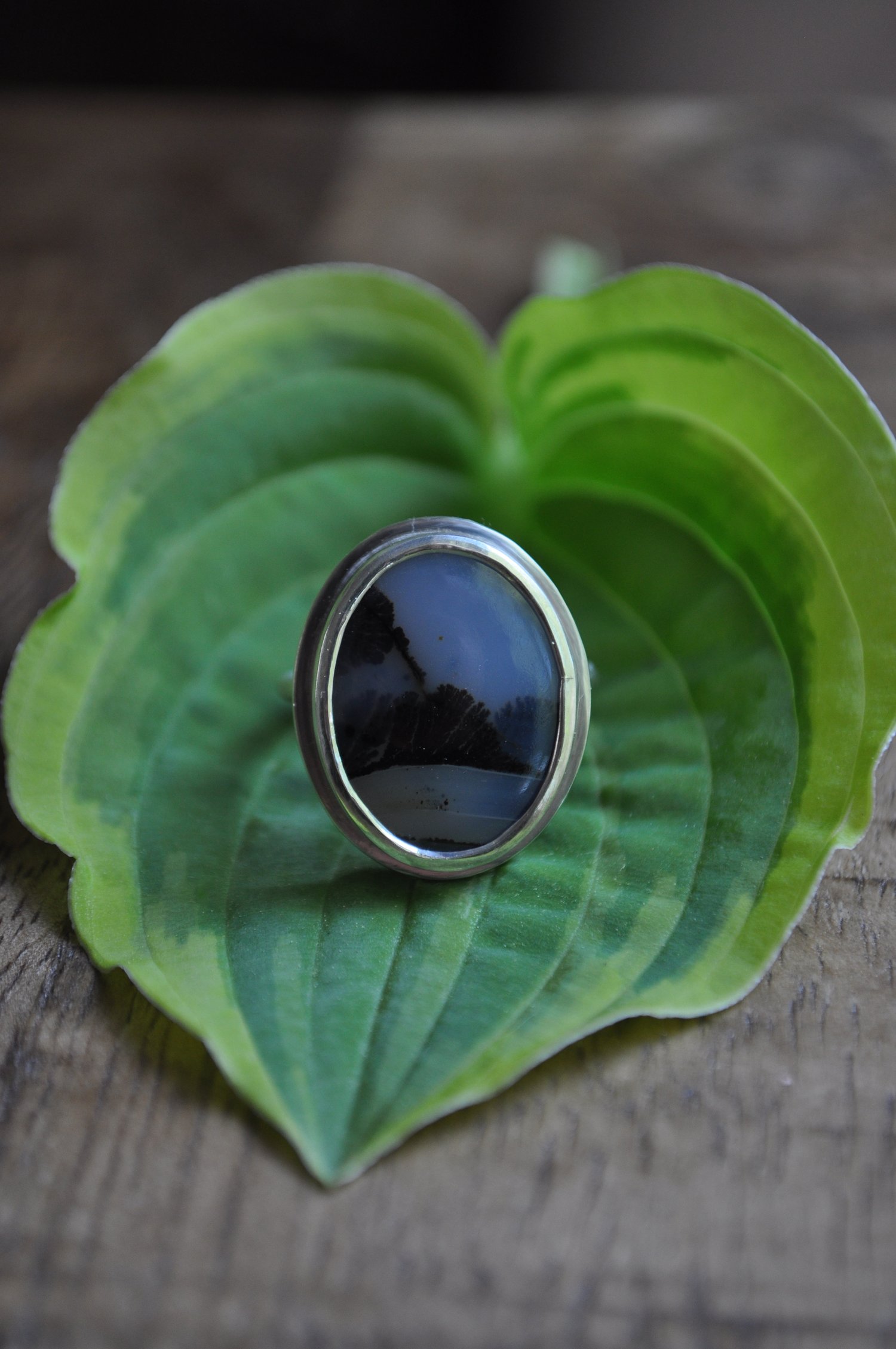 Image of One of a Kind Dendritic Agate Ring