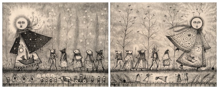 'Follow the Moon' and 'Follow the Sun' Print Pack Image 4