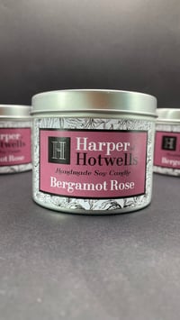 Image 1 of BERGAMOT ROSE CANDLE TIN