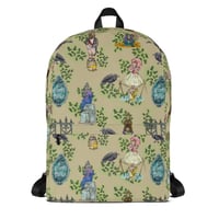 Image 3 of Tan Haunted Mansion Pattern Backpack