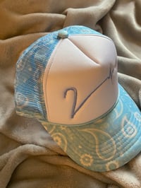 Image 1 of Baby blue and white bandana v truck 