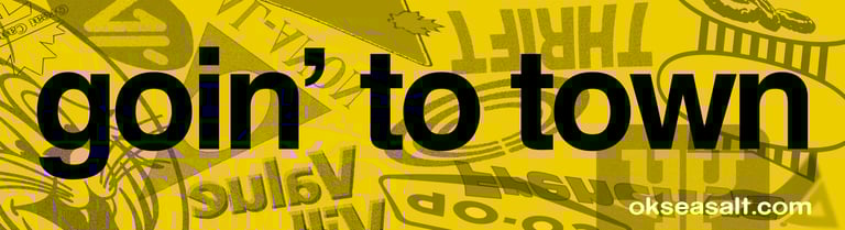 "Goin' To Town" Bumper Sticker Fundraiser