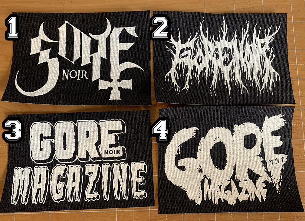 Image of Gore Noir Logo Canvas Patches