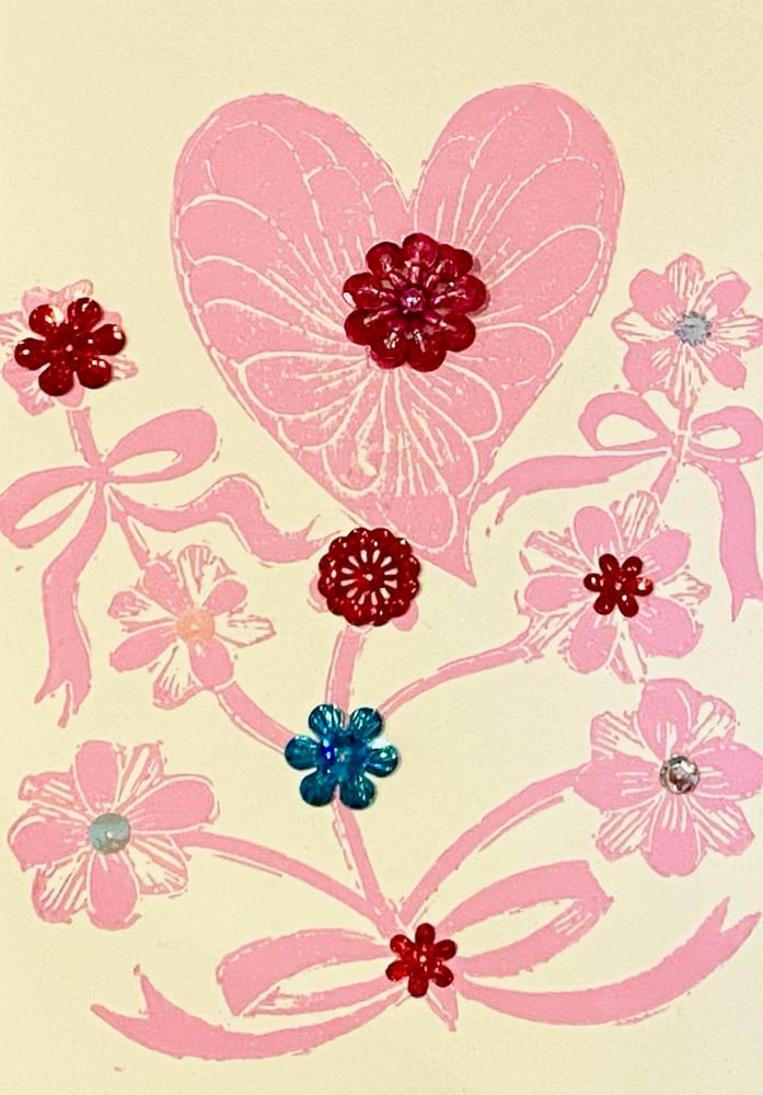 Image of Pink Heart Flower