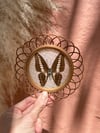 Sous-Verres papillons rotin et osier vintage