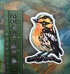 Happy Warbler Sticker – Blackburnian warbler vinyl sticker
