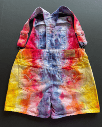 Image 2 of Sunset Dyed Girls' Levi's Shortalls