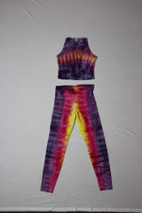 Image 4 of CUSTOM Tie Dye Leggings and Crop Combo