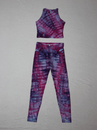 Image 2 of CUSTOM Tie Dye Leggings and Crop Combo