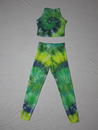 Image 3 of CUSTOM Tie Dye Leggings and Crop Combo