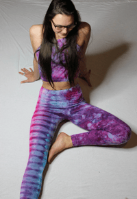 Image 1 of CUSTOM Tie Dye Leggings and Crop Combo