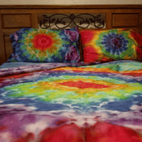 Image 2 of CUSTOM Tie Dye Sheet/Pillowcase Set