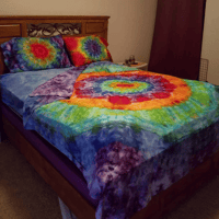 Image 1 of CUSTOM Tie Dye Sheet/Pillowcase Set