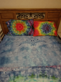 Image 4 of CUSTOM Tie Dye Sheet/Pillowcase Set