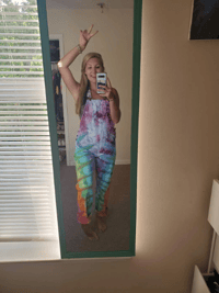 Image 5 of CUSTOM Tie Dye Long Overalls 