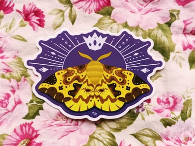 Image of Imperial Moth Vinyl Sticker