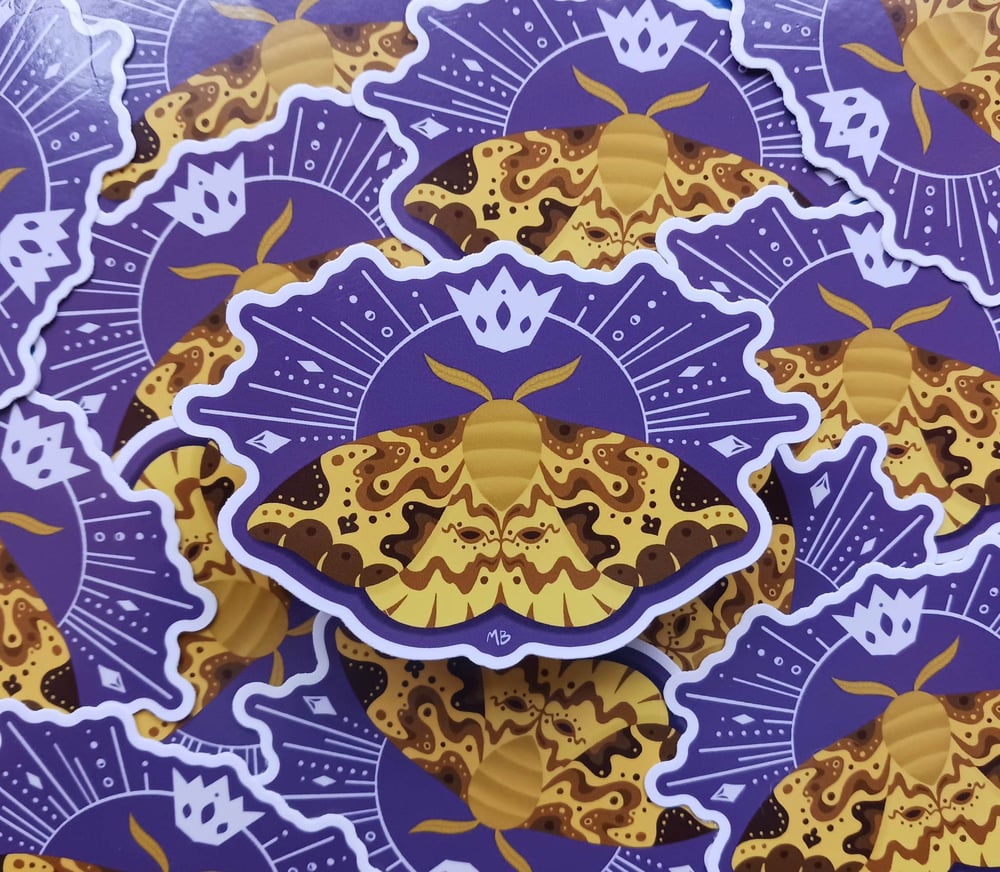 Image of Imperial Moth Vinyl Sticker