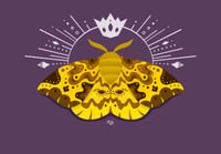Image 4 of Imperial Moth Vinyl Sticker