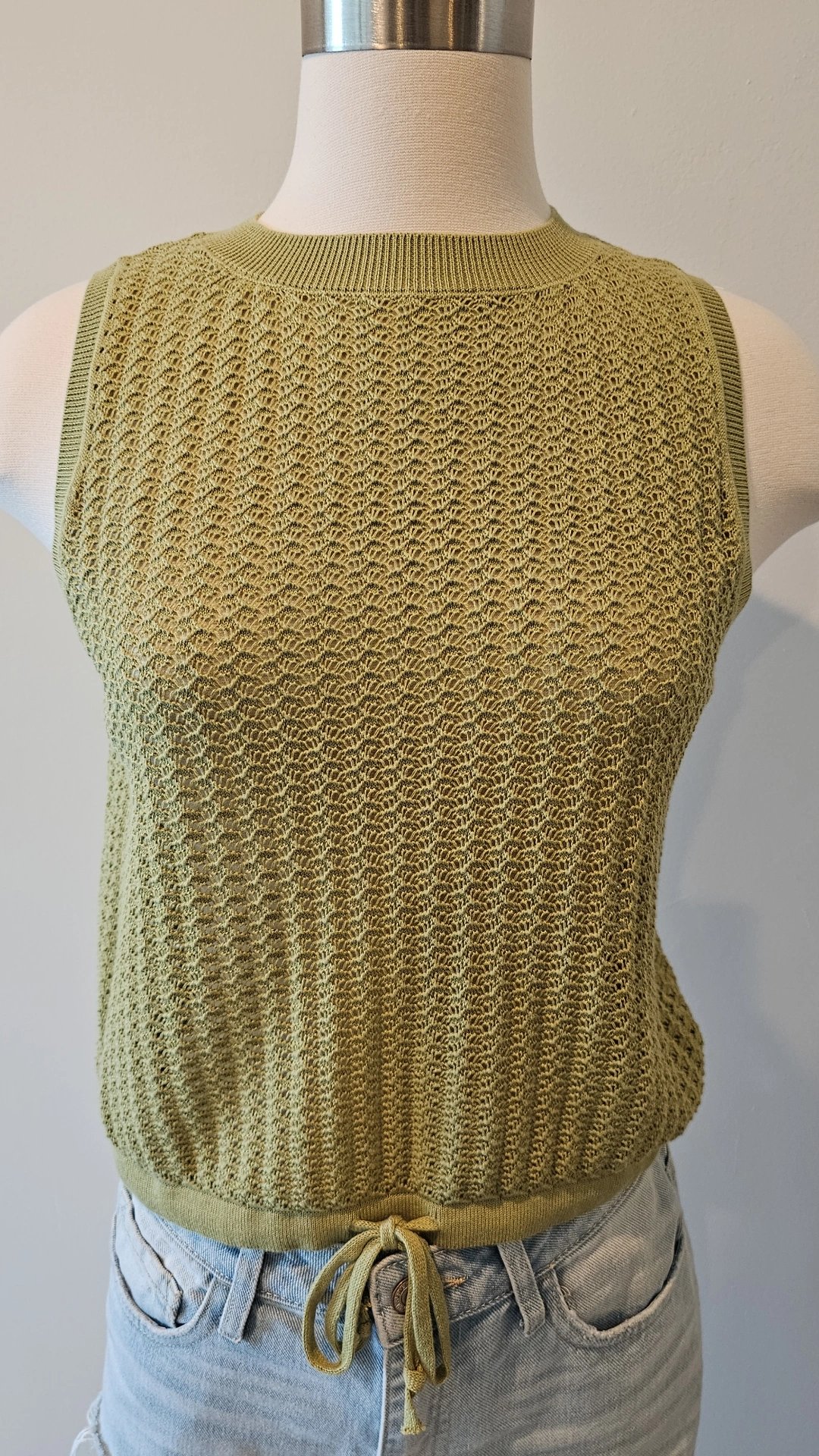 Image of Matcha tea crochet top 