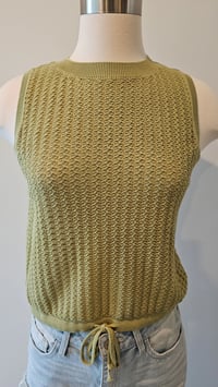 Image 1 of Matcha tea crochet top 