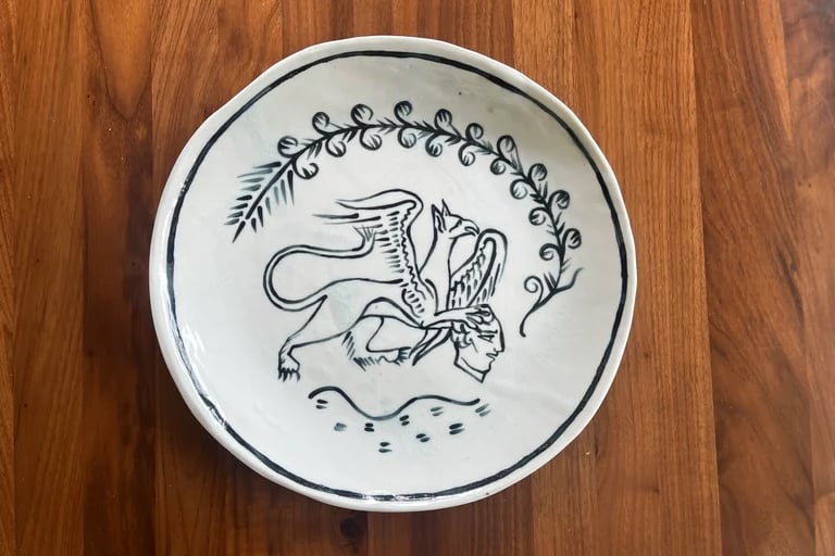 Image of Griffen Porcelain Plate