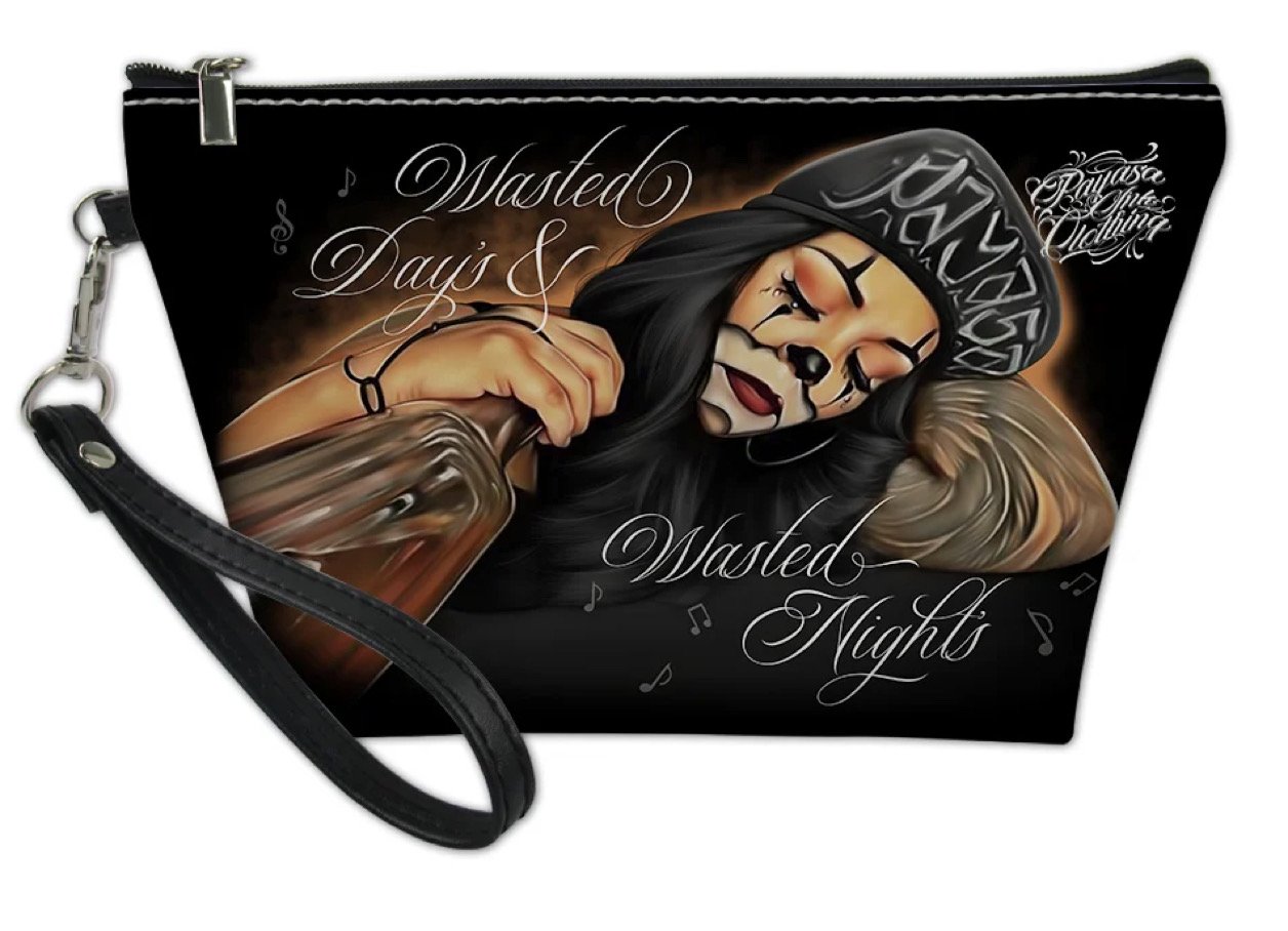 Image of makeup bag wristlet 