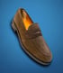 W.man calf suede brown loafer shoes  Image 2