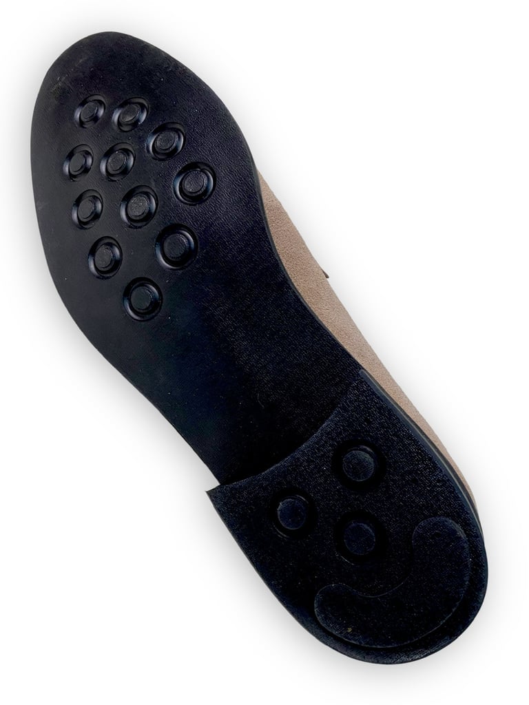 W.man calf suede brown loafer shoes Image 3