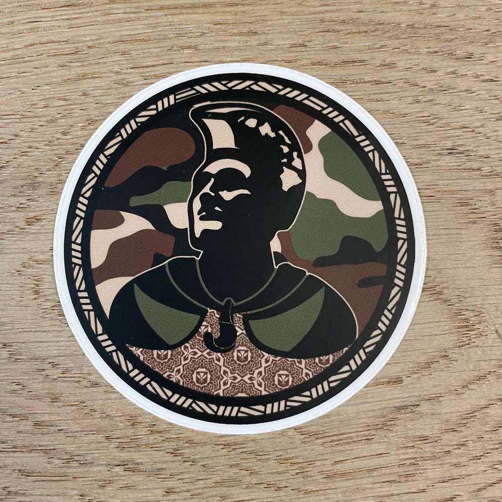 Image of Kamehameha Redux Camo 3'' Vinyl Sticker 