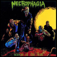 Image 1 of Necrophagia " Seasons Of The Dead " Flag / Banner / Tapestry