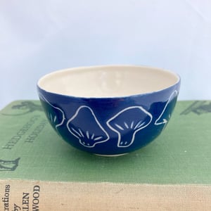 Image of Little blue mushroom bowl