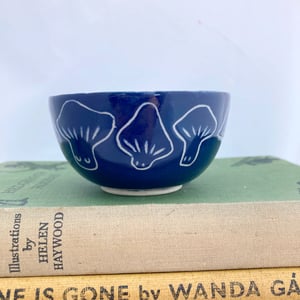 Image of Little blue mushroom bowl