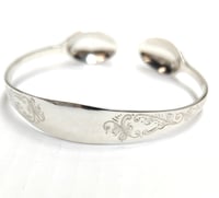 Image 2 of Antique Sterling Silver Sugar Tongs Cuff Bracelet - 1913