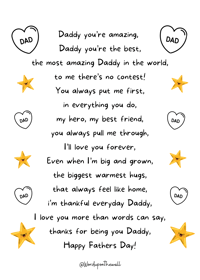 Image 1 of Daddy you’re the best 