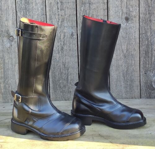 Image of Vintage Lewis Leathers Trackmaster Commando Motorcycle Boots Size 6