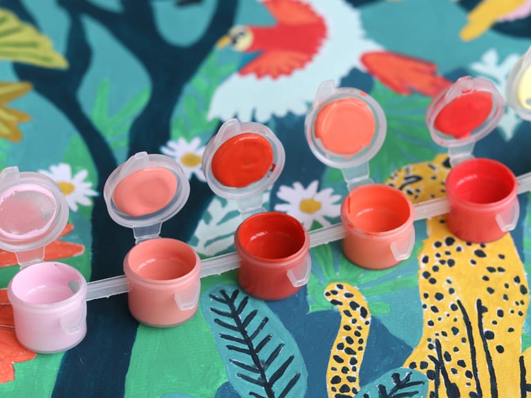 PEINTURE AU NUMÉRO - JUNGLE PAR STUDIO GRAND-PÈRE, PETIT PINCEAU Image 3