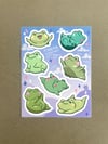 Flying Frogs - Sticker Sheet