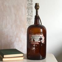 Image 3 of Vintage Johnsons Bottle Lamp Base